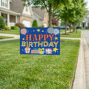 This Calls For Cake Yard Sign with H-Stake, "Happy Birthday", 24"x18"