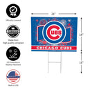 Chicago Cubs Yard Sign, Patriotic