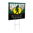 University of North Carolina/Charlotte Yard Sign, Bigfoot