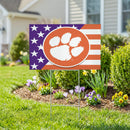 Clemson Tigers Stars & Stripes Yard Sign