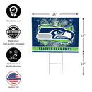 Seattle Seahawks Yard Sign, Patriotic