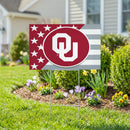 Oklahoma Sooners Stars & Stripes Yard Sign
