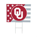 Oklahoma Sooners Stars & Stripes Yard Sign