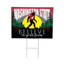 Washington State University Yard Sign, Bigfoot
