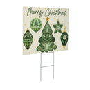 Shades of Emerald Yard Sign, "Merry Christmas", 24"x18"
