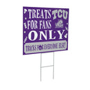 Texas Christian University Yard Sign, Halloween Treats for Fans