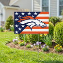 Denver Broncos Stars & Stripes Yard Sign