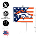 Denver Broncos Stars & Stripes Yard Sign