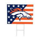 Denver Broncos Stars & Stripes Yard Sign
