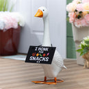 Giddy the Goose Hanging Sign, I Honk for Snacks