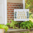 This Calls For Cake Wedding Yard Sign, "Happily Ever After", 24"x18"