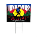 University of Kansas Yard Sign, Bigfoot