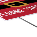 Twas The Night Christmas Yard Sign, "Santa Please Stop Here", 24"x18"
