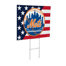 New York Mets Stars & Stripes Yard Sign