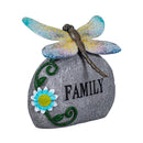 Cottage Garden Stone, Resin Garden Bug with Animated Wings, Solar, 6.5", Asst of 3