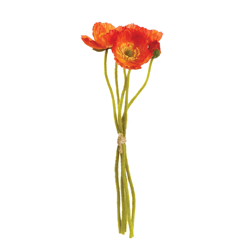 NAPA Home & Garden, MINI POPPY CUTTINGS 11", BUNDLE OF 5,GP223OR