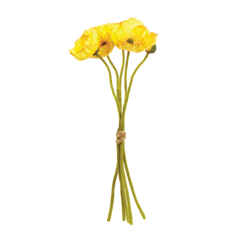 NAPA Home & Garden, MINI POPPY CUTTINGS 11", BUNDLE OF 5,GP223YL