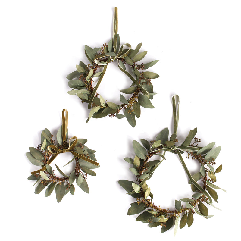 NAPA Home & Garden, EUCALYPTUS WREATHS, SET OF 3,GP404