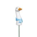Ceramic Goose Plant Picks, 4 Styles, 6 Of each with Container