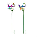 Pollinator Garden Solar Metal Caterpillar Stake 36"H, 2 Assorted, 12PCS CDU