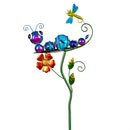 Pollinator Garden Solar Metal Caterpillar Stake 36"H, 2 Assorted, 12PCS CDU