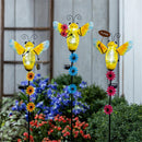 Pollinator Garden Solar Twinkling Lights Bee Garden Stake, 3 Assorted 39"H, 6PCS CDU