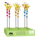 Pollinator Garden Solar Twinkling Lights Bee Garden Stake, 3 Assorted 39"H, 6PCS CDU