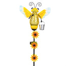 Pollinator Garden Solar Twinkling Lights Bee Garden Stake, 3 Assorted 39"H, 6PCS CDU