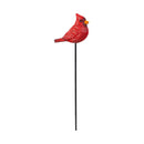 Memorial Garden Stake, Resin Cardinal Garden Picks,12"H, 24pcs In The Bucket