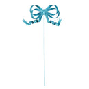 Heartfelt Cheer Garden Stake, Metal Bowtie Garden Picks 18"H, 4 Asst, 48pcs in Display Bucket