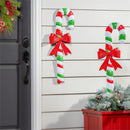 Sugar and Stripes Garden Stake, Metal Candy Cane Stake 35"H, 12pcs CDU