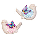 Cottage Garden Statuary, Resin Animated Butterfly Wings Bird, 6"H, 2 Asst.