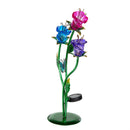 Cottage Garden Statuary, Glass Flower & Butterfly, Solar, 18"H
