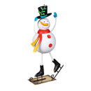 Heartfelt Cheer, Christmas Snowman Metal Statuary, 20"H, Asst of 2