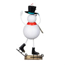 Heartfelt Cheer, Christmas Snowman Metal Statuary, 20"H, Asst of 2