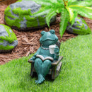 Cottage Garden Statuary, Resin Relaxing Frog, 9"