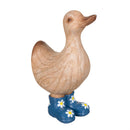 Hillside Pasture Garden Statuary, Resin Daisy Boot Duck, 8.5"H, Asst of 2