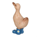 Hillside Pasture Garden Statuary, Resin Daisy Boot Duck, 8.5"H, Asst of 2