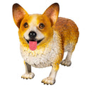 Pet Central Garden Statuary, Metal Happy Corgi, 10.8"H
