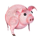 Hillside Pasture Garden Statuary, Metal Farmhouse Pig, 11"L