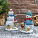 Heartfelt Cheer, Christmas Snowman Resin Statuary, 9"H