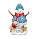 Heartfelt Cheer, Christmas Snowman Resin Statuary, 9"H