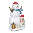 Heartfelt Cheer, Christmas Snowman Resin Statuary, 9"H
