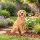 Pet Central Garden Statuary, Resin Golden Retriever, 13"H