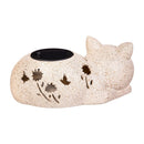 Pet Central Garden Statuary, Resin Cat with Shadow Glow Pattern, Solar, 8.5"L