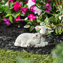 Hillside Pasture Garden Statuary, Resin Mama & Baby Lamb, 9"L