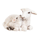 Hillside Pasture Garden Statuary, Resin Mama & Baby Lamb, 9"L