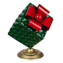 Howdy Holidays, Christmas Gift Box Metal Statuary, Set of 2