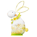 Hop Into Spring Garden Statuary, Metal Sunny Bloom Bunny, 17.5"H