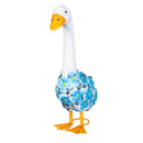 Hillside Pasture Garden Statuary, Metal Hydrangea Goose, 13"H, Asst of 2